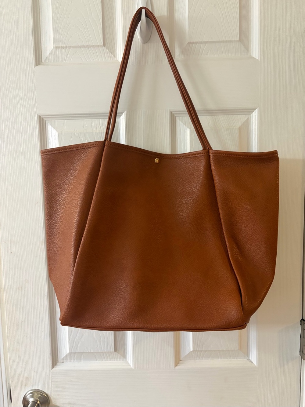 Classic Brown Tote Bag - Spacious Women's Shoulder Bag, NWOT, NEVER USED